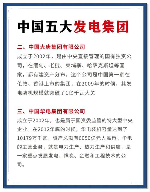 发电集团知多少？我国五大发电集团之国家能源集团与国家电投介绍