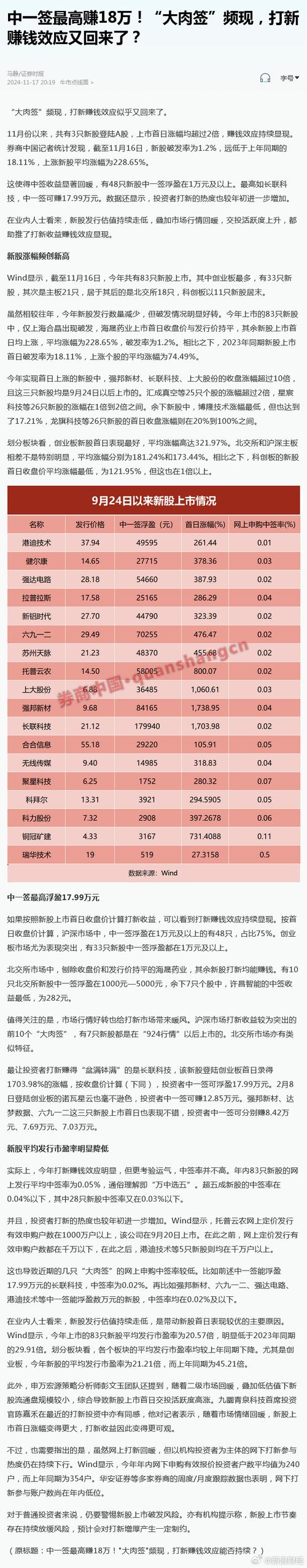 新股中签是什么？中签率多高？是赚是赔？一文说清