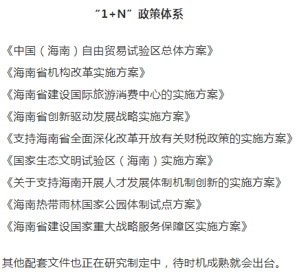 建设中国（海南）自由贸易试验区的重大决策及相关利好动态
