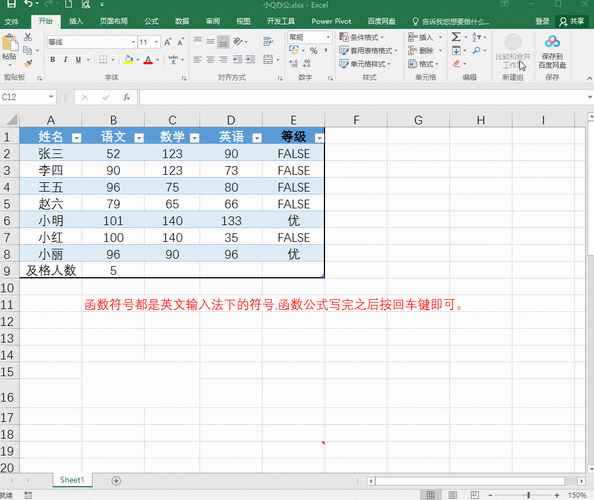 Excel求平均成绩及男女人数的方法步骤，你知道吗？