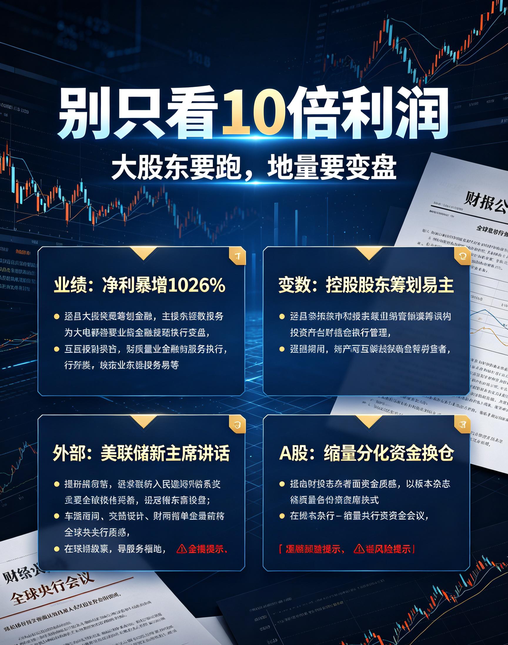 股票连续缩量下跌_华昌化工业绩暴增停牌控股股东易主_美联储新主席讲话全球资金观望