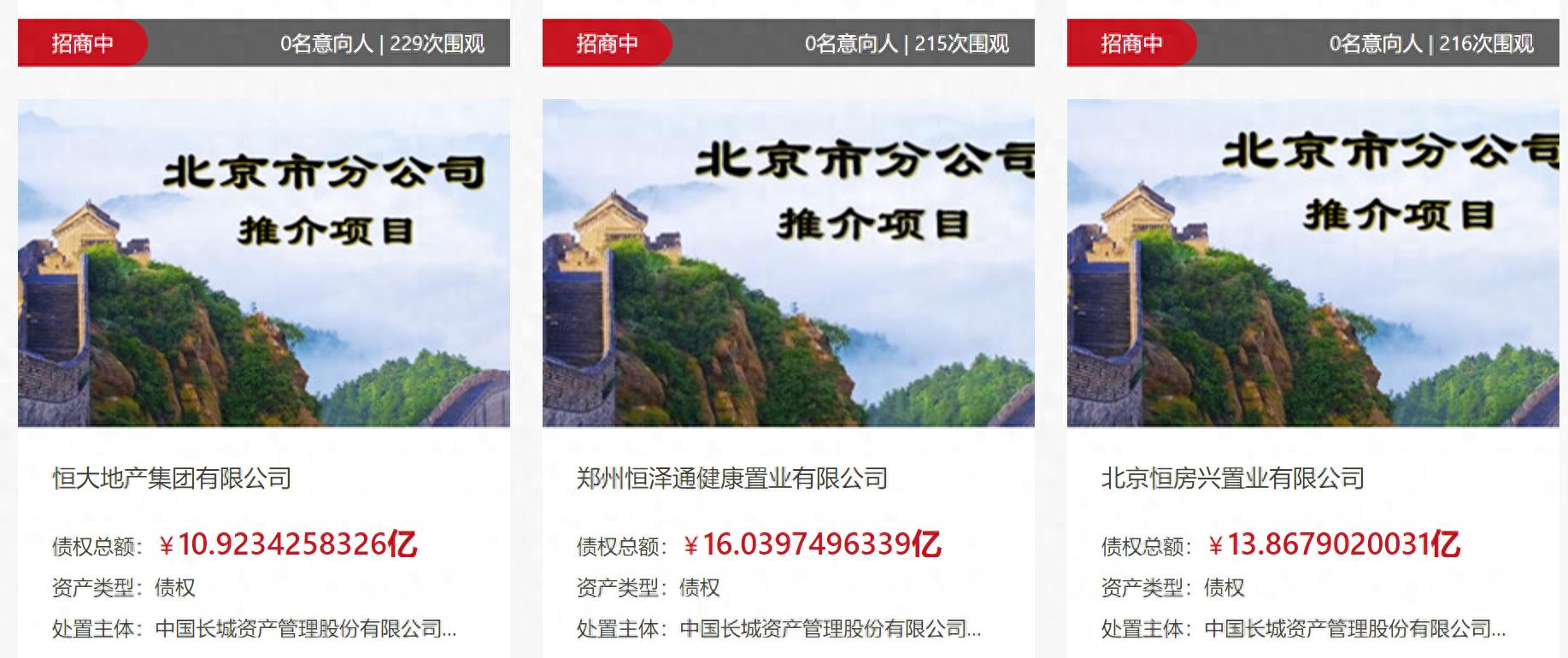 恒大不良债权拍卖_京东资产交易平台挂牌出售_恒大健康股票007080